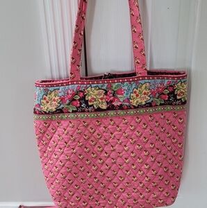 Vera Bradley Pink and Yellow Floral Tote